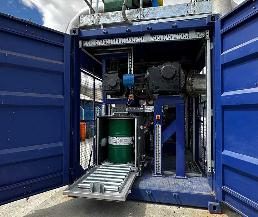 Pyrolysis01 La producción de biochar