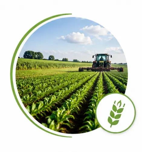 Agroindustria con recuperación de amoníaco para transformar residuos líquidos en fertilizantes reutilizables.